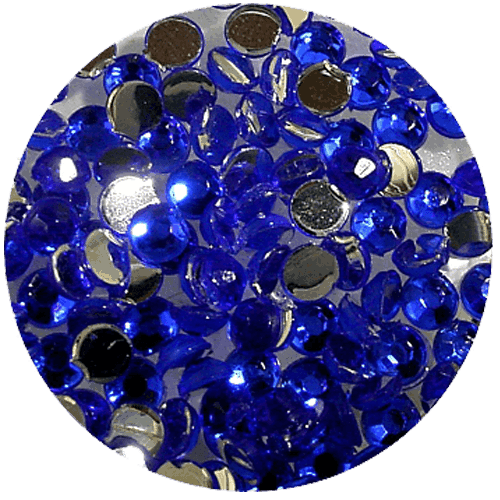 Asian Round Blue 500 - Asian Rhinestones Teardrop Blue