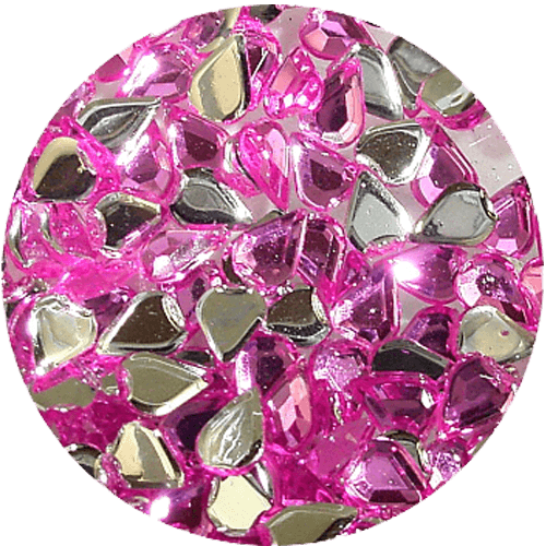 Asian Teardrop Pink 500 - Asian Rhinestones Teardrop Pink